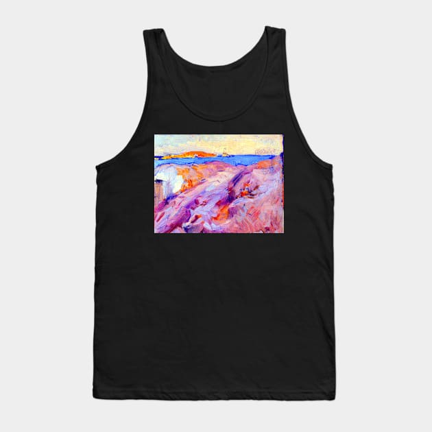 "Aim of Ibiza" by Joaquin Sorolla y Bastida (1863-1923) TECHNICOLOR REMASTERED Tank Top by FineArtMaster